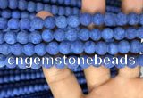 CMJ847 15.5 inches 8mm round matte Mashan jade beads wholesale