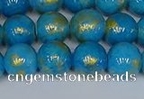 CMJ952 15.5 inches 8mm round Mashan jade beads wholesale