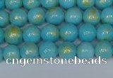 CMJ965 15.5 inches 4mm round Mashan jade beads wholesale