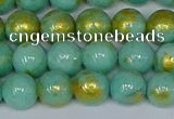 CMJ971 15.5 inches 6mm round Mashan jade beads wholesale