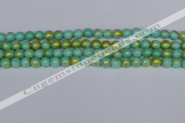 CMJ971 15.5 inches 6mm round Mashan jade beads wholesale