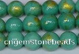 CMJ972 15.5 inches 8mm round Mashan jade beads wholesale