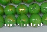 CMJ977 15.5 inches 8mm round Mashan jade beads wholesale