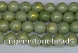 CMJ980 15.5 inches 4mm round Mashan jade beads wholesale