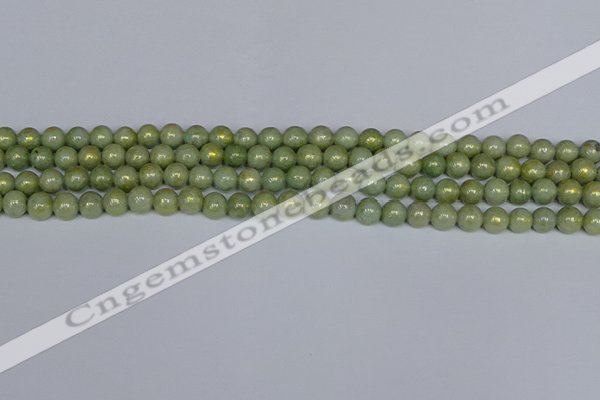 CMJ980 15.5 inches 4mm round Mashan jade beads wholesale