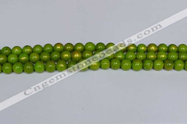 CMJ986 15.5 inches 6mm round Mashan jade beads wholesale