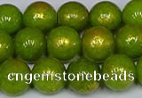 CMJ987 15.5 inches 8mm round Mashan jade beads wholesale