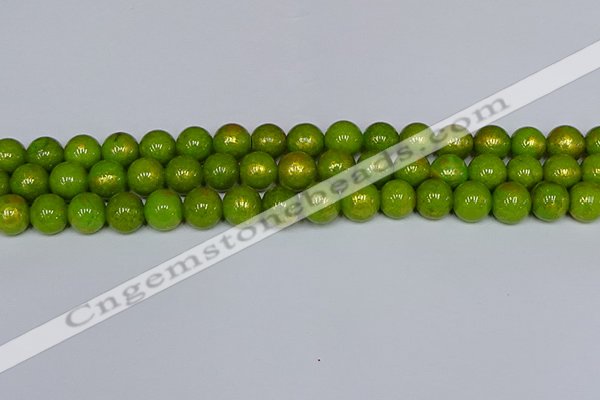 CMJ987 15.5 inches 8mm round Mashan jade beads wholesale