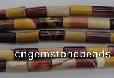 CMK104 15.5 inches 6*11mm tube mookaite beads wholesale