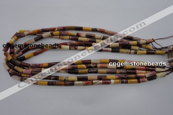 CMK104 15.5 inches 6*11mm tube mookaite beads wholesale