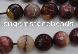 CMK115 15.5 inches 12mm faceted round mookaite beads wholesale