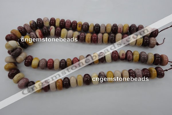 CMK118 15.5 inches 9*14mm rondelle mookaite beads wholesale