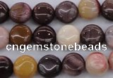 CMK135 15.5 inches 8mm flat round mookaite beads wholesale
