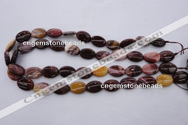 CMK141 15.5 inches 13*18mm oval mookaite beads wholesale