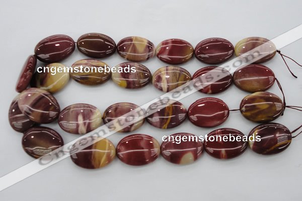 CMK143 15.5 inches 22*30mm oval mookaite beads wholesale