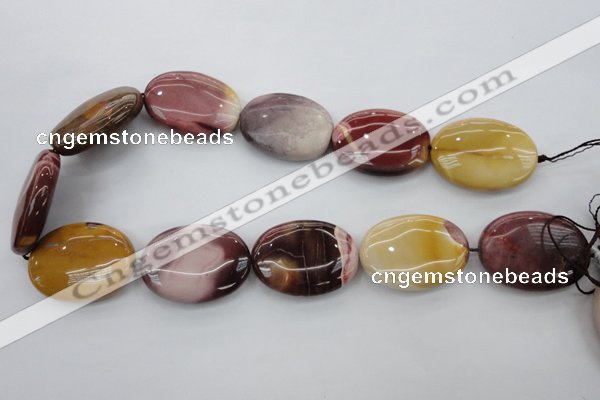 CMK144 15.5 inches 25*35mm oval mookaite beads wholesale