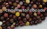 CMK15 15.5 inches 4mm faceted round mookaite beads wholesale