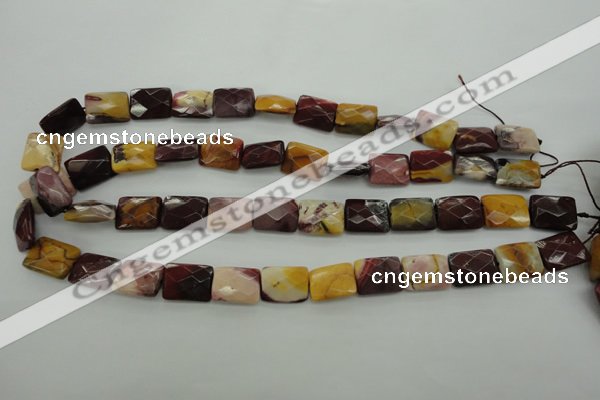 CMK150 15.5 inches 12*16mm faceted rectangle mookaite beads wholesale