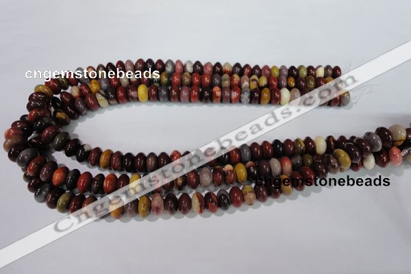 CMK221 15.5 inches 6*10mm rondelle mookaite gemstone beads