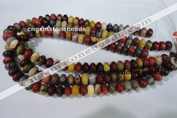 CMK222 15.5 inches 8*12mm rondelle mookaite gemstone beads