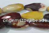 CMK229 15.5 inches 12*28mm faceted teardrop mookaite gemstone beads