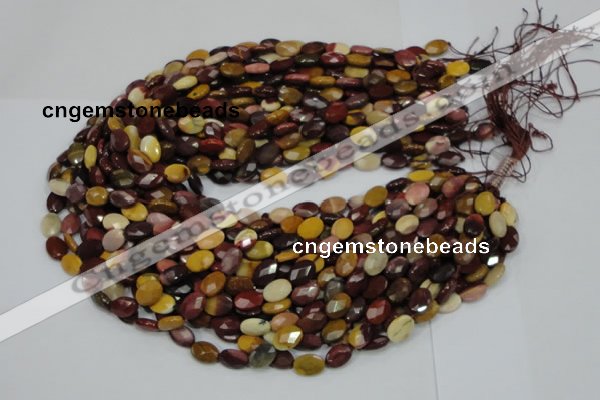 CMK23 15.5 inches 10*14mm faceted oval mookaite beads wholesale