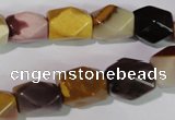 CMK232 15.5 inches 10*15mm faceted nuggets mookaite gemstone beads