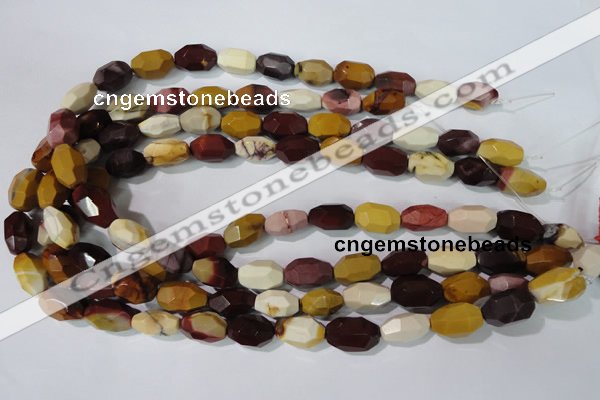 CMK233 15.5 inches 10*18mm faceted nuggets mookaite gemstone beads