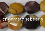 CMK236 15.5 inches 16*18mm faceted nuggets mookaite gemstone beads