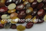 CMK24 15.5 inches 12*16mm faceted oval mookaite beads wholesale