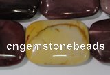 CMK268 15.5 inches 22*30mm rectangle mookaite gemstone beads