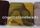 CMK276 15.5 inches 40*40mm square mookaite gemstone beads