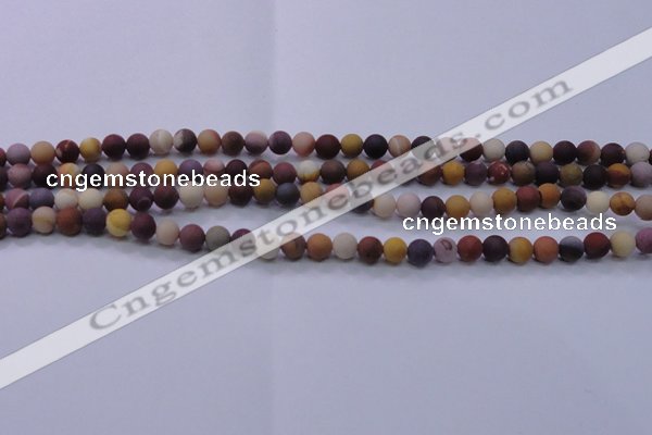 CMK291 15.5 inches 6mm round matte mookaite beads wholesale