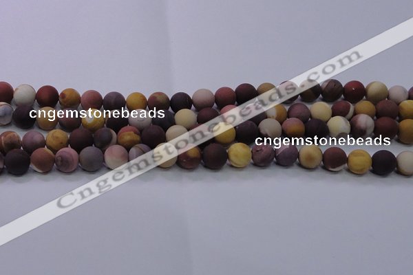 CMK293 15.5 inches 10mm round matte mookaite beads wholesale