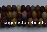 CMK301 15.5 inches 5*8mm rondelle matte mookaite beads wholesale