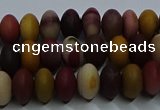 CMK302 15.5 inches 6*10mm rondelle matte mookaite beads wholesale