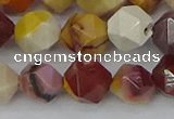 CMK327 15.5 inches 12mm faceted nuggets mookaite gemstone beads