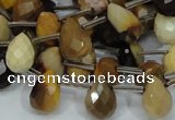 CMK34 15.5 inches 10*15mm faceted teardrop mookaite beads wholesale