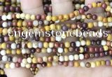 CMK345 15.5 inches 4mm round mookaite jasper beads wholesale