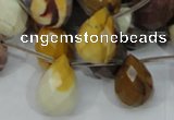 CMK35 15.5 inches 13*18mm faceted teardrop mookaite beads wholesale