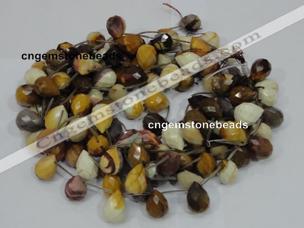 CMK35 15.5 inches 13*18mm faceted teardrop mookaite beads wholesale