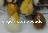 CMK36 15.5 inches 18*25mm faceted teardrop mookaite beads wholesale