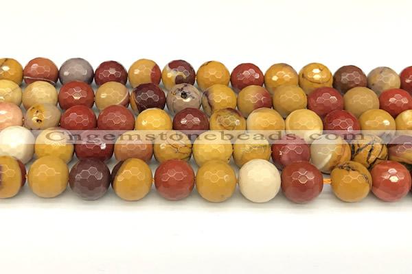 CMK362 15 inches 10mm faceted round mookaite beads wholesale