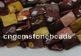 CMK37 15.5 inches 10*14mm faceted rectangle mookaite beads wholesale