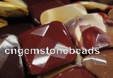 CMK44 15.5 inches 40*40mm faceted square mookaite beads wholesale