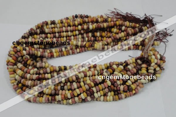 CMK63 15.5 inches 4*8mm rondelle mookaite gemstone beads wholesale