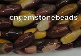 CMK66 15.5 inches 10*20mm rice mookaite gemstone beads wholesale