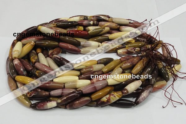 CMK67 15.5 inches 10*30mm rice mookaite gemstone beads wholesale