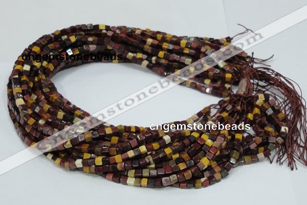 CMK68 15.5 inches 4*4mm cube mookaite gemstone beads wholesale