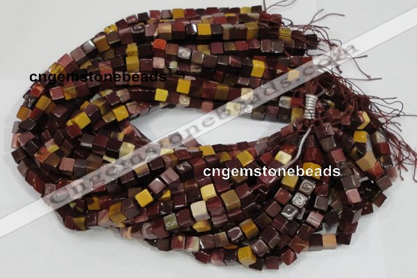 CMK70 15.5 inches 8*8mm cube mookaite gemstone beads wholesale